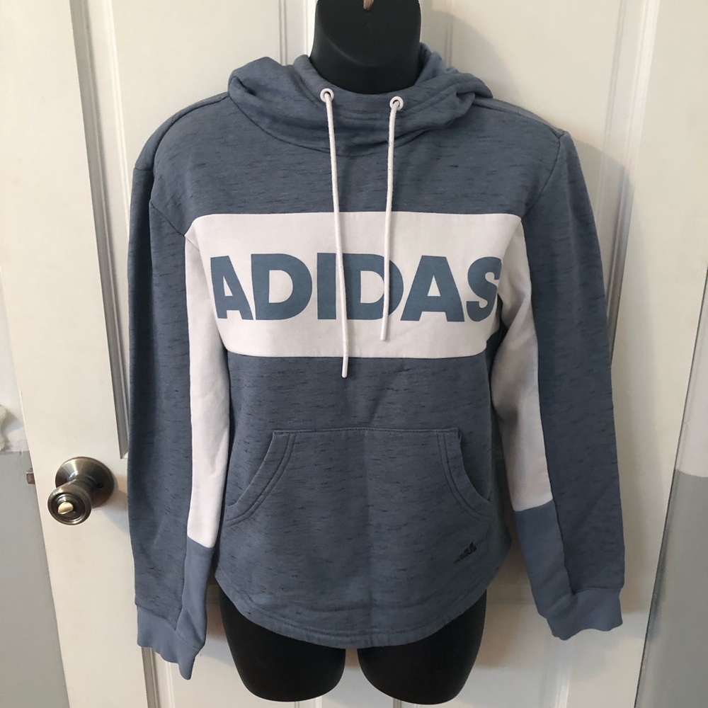 Adidas women’s blue size xs hoodie sweatshirt.